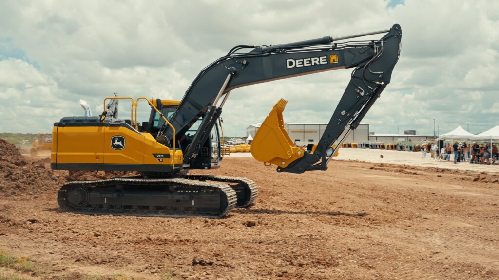 John Deere 210 P-Tier mid-size excavator
